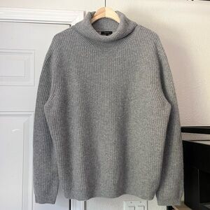Quince Gray Turtleneck Sweater